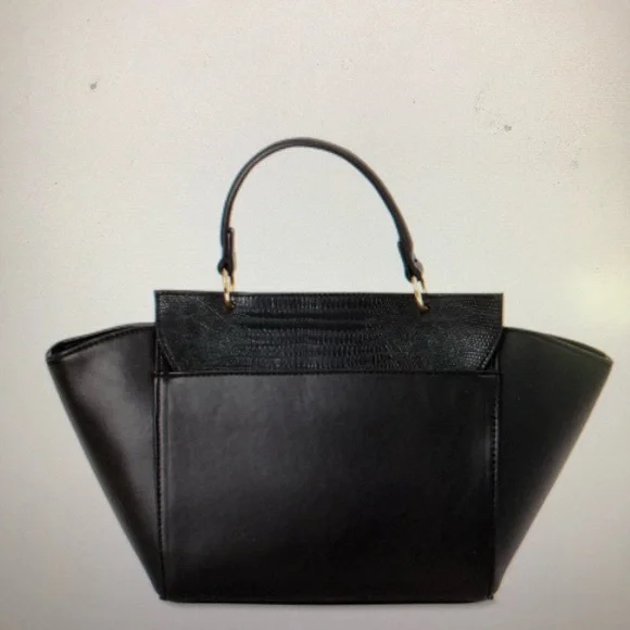 London Fog Orchid Satchel w/removable strap - Picture 3 of 6